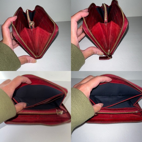 Celine Brown/Beige Canvas/Leather Macadam Envelope Long Clutch Vintage in EUC - Picture 16 of 17